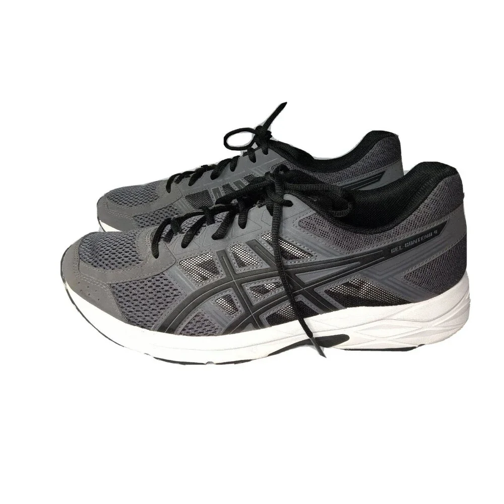 Asics  Gel Contend 4 Running Shoes Mens Size 12 Grey Sneakers T715N